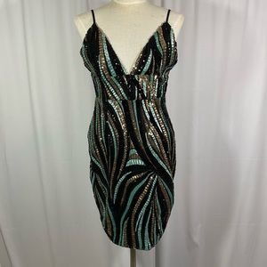 Sequin mini dress